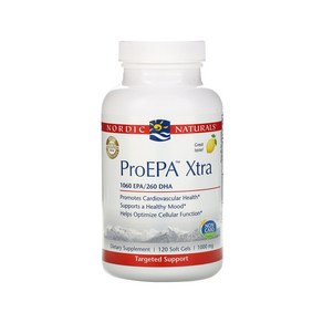 노르딕내츄럴스 프로EPA 엑스트라 1060 EPA 300 DHA 1000mg 레몬 소프트젤, 1개, 120정