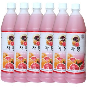 청솔 자몽 음료베이스 835ml / 과일원액, 6개