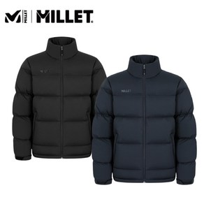 밀레 MILLET 남성 남자 24FW 품질보증 [콜드제로] 보온력이 뛰어난 가로퀄팅 일상용으로 따뜻하게 입고 다니기 좋은 기본형 구스 다운 패딩