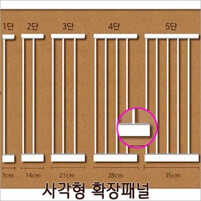 반려동물 안전문 확장 패널 높이 75cm 개안전문 확장용 강아지현관울타리, 1개