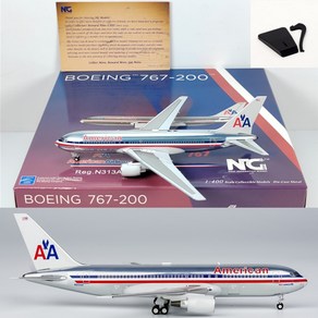 NG Models 아메리칸항공 B767-200 N313AA 비행기 모형 다이캐스트 1:400, 1개