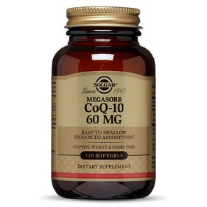 솔가 메가솔브 CoQ-10 60mg 소프트젤 글루텐 프리 무설탕