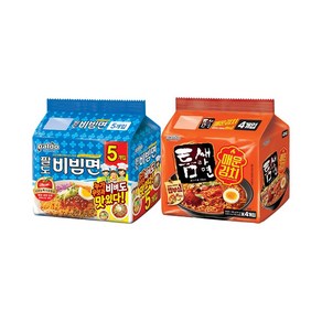 팔도비빔면(130gx5입)+틈새라면 매운김치(120gx4입) 총9봉, 1개