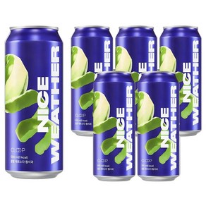 클룹 제로소다 청사과, 6개, 500ml