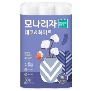 모나리자 데코&화이트 3겹화장지 27Mx30롤