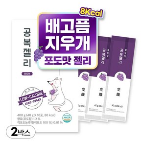 티트리트 8kcal 치아시드 공복젤리 포도맛 제로 슈가 저칼로리, 40g, 20개