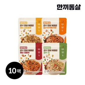 한끼통살 곤약현미볶음밥 혼합, 10개, 180g