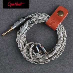 연결잭 OPENHEART 고순도 무산소 구리 실버 도금 밸런스 4 코어 3.5mm 2.5mm 4.4mm MMCX 0.78 2 핀 IEM 이어폰, 4) 3.5 - 0.78 2Pin B, 1개