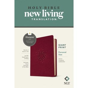 NLT Pesonal Size Giant Pint Bible Filament Enabled Edition (Red Lette Leathelike Auoa Canb... Imitation Leathe, Tyndale House Publishes, English, 9781496460899