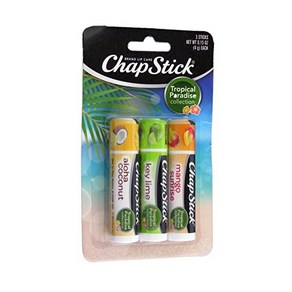 챕스틱 ChapStick 립 밤 버라이어티 팩 12 스틱, Coconut/Key Lime, 0.15 Ounce (Pack of 3), 1개