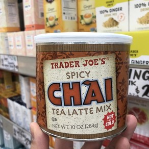 [미국직배송]트레이더조 스파이스 차이 티 라떼 파우더 1통x284g Tade Joe's SPICY CHAI TEA LATTE, 284g, 1개입, 1개