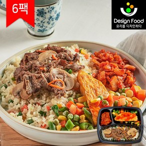 [디자인푸드]맛남주의 맛난식탁도시락 버섯불고기덮밥&피자오믈렛 6팩/12팩/18팩/24팩 냉동도시락