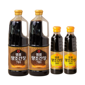 샘표 양조간장701 1.7L x 2개 + 양조간장 501 500ml x 2개, 1개