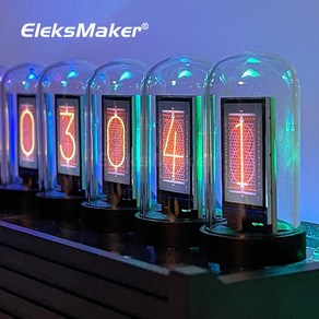 진공관시계 튜브 닉시 탁상 시계 EleksMake EleksTube IPS 디지털 스팀 게이트 글로우 RGB 6 비트 전자 데스크탑 장식 선물 다이버시티 미터, 1.EleksTube IPS