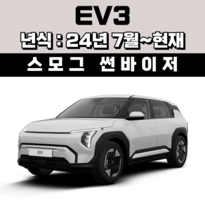 경동 썬바이저 자동차 빗물받이 윈도우 썬바이져, 기아 EV3 썬바이저(4P) 스모그