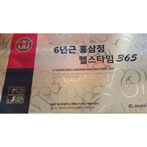 6년근 홍삼정 헬스타임 365 (15ml X 30포) 450ml 충남금산, 30개, 15ml