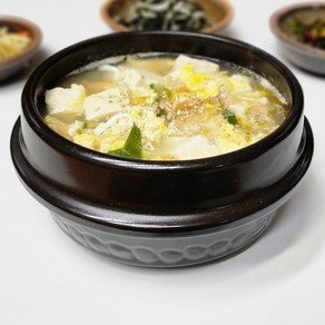 [세제세척가능] 오래쓰는 오뚝이 뚝배기 무흡수 무균열 계란찜 된장찌개 국밥 설렁탕 곰탕 비빔기 뚝배기