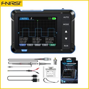 FNIRSI 핸드헬드 디지털 오실로스코프 신호 발생기 PMW 전자 도구 포함 2in1 5MSas 1MHz 아날로그 대역폭 800 VPP DSO153