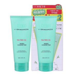 브링그린 티트리 시카 트러블 클렌징 폼 200mL+200ml [머리끈2p 증정]