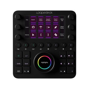 Loupedeck Creative Tool(CT) - 사진 비디오 음악 디자인 라이브 스트리밍 사용자 정의 편집 컨트롤러 사용자 정의 가능한 버튼 다이얼 터치스크린 휠 포함 [한국어 지원]