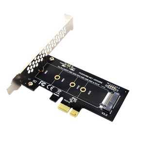 PCIe to M2 어댑터 PCI Expess 3.0 x1 to NVME SSD M2 PCIE Raise 어댑터 지원 2230 2242 2260 2280 M.2 SSD, 하나, 01 Black, 1개