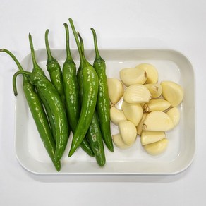 [1인분씩] 국내산 맛있게 매운 최상급 마늘고추, 1개, 200g(청양고추100g+마늘100g)