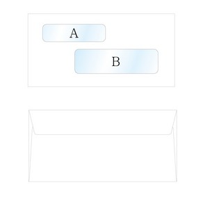 봉만사 창문자켓봉투A4 쌍창 100매
