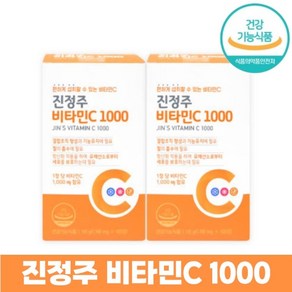 [1+1] 진정주 비타민C 1000 단독성분 2박스 (200정), 100정, 2개