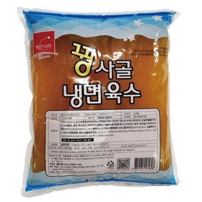 해든나라 꿩사골육수 냉면육수 3.5kg 3봉 업소용 아이스박스포장