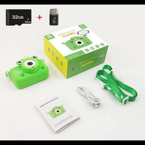 토이카메라 부이카메라 디토카메라 어린이 유니콘 만화 디지털 카메라 동물 장난감 사진 및 비디오 놀이 게임 20MP 미니 선물, [07] New geen add 32GB Cad, 1개