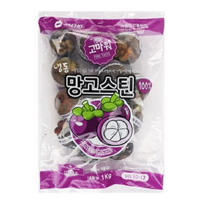 냉동 망고스틴 1kg 12-14과, 1kg(12-14과), 1개