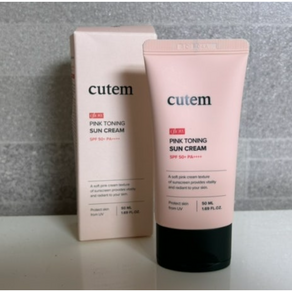 #스킨매드 큐템 글로우 핑크 토닝 선크림 #SkinMad Cutem Glow Pink Toning Sunsceen, 50ml, 1개