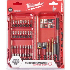 밀워키 4932492004KR SHOCKWAVE 드라이버 비트세트 40pc 팩아웃 호환, 1개