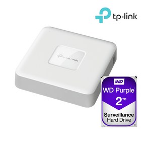 티피링크 VIGI NVR1104H-4P＋2TB HDD 4채널 POE NVR 녹화기 세트, 1개