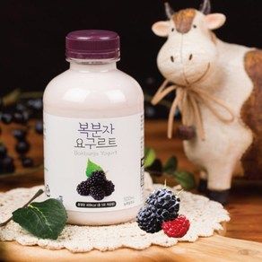 임실치즈마을 이플목장 복분자요구르트 500ml 고소한 요거트, 6개