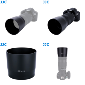 JJC ﻿캐논 RF 100-400mm F5.6-8 IS USM 렌즈 원형 후드, LH-74B, 1개