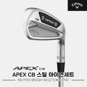 [캘러웨이코리아정품]2024 캘러웨이 APEX CB 스틸 아이언세트[남성용][7i#4~PW][NS PRO 950GH NEO], R