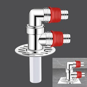 세탁기 바닥 이중 배수구 트랩 F형 역류 물 넘침 방지 악취 벌레 차단