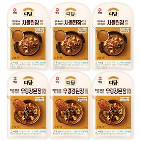 다담 양념 2종(차돌된장찌개+우렁강된장), 3세트, 285g