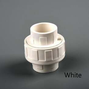 I.D PVC 유니온 커넥터 수족관 탱크 수도관 직선 피팅 관개 정원 20mm 110mm 1PC, 03 White_07 20mm