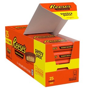 리세스 피넛버터 컵 대용량 25개입 REESES Peanut Butter Cups pantry pack 390g