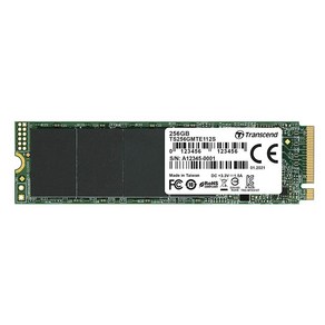 Tanscend 512GB NVMe PCIe Gen3 x4 MTE112S M.2 SSD, 256GB, 1개