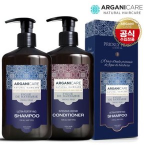 [아르가니케어] 프리클리 페어 백년초 샴푸 400ml 1개 +컨디셔너 400ml 1개 (모든모발용), 프리클리 페어 샴푸+컨디셔너 400ml