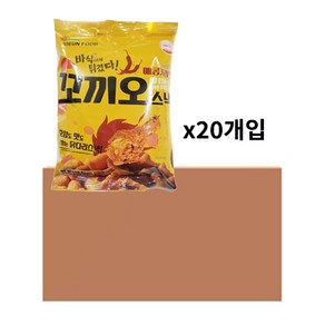 꼬끼오스낵 매콤카레맛 80g(한박스) 닭다리스낵, 80g, 20개