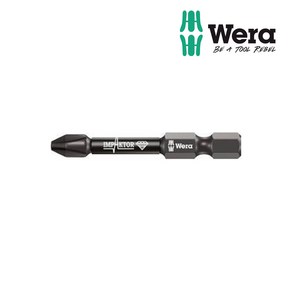 WERA 베라 수공구 851/4 IMP DC 임팩 십자 비트 낱개 PH2 - 50mm, 1개