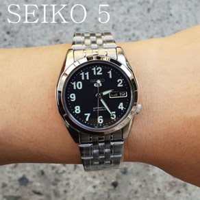 [정품]국내 당일발송 정품 SEIKO 5 SNK381K1 세이코시계 오토매틱메탈시계 남성손목시계 정장시계 시계선물