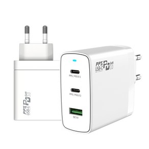 짐승 GaN 100W 멀티 3포트 USB C타입 PD PPS 초고속 충전기 어댑터, 화이트, 1개