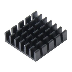 티테크 알루미늄 칩셋 방열판 사각 20x20x6mm/T-TK2006B/방열 테이프 부착/칩셋 쿨러/히트싱크/메인보드/VGA/메모리등에 사용/각종 IC칩에 부착하여 사용, 1개