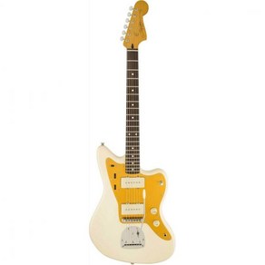 Squier by Fender 일렉트릭 기타 J Mascis Jazzmaster® Laurel Fingerboard Vintage White 소프트 케이스 포함