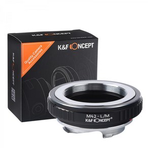 KnF M42-LM 렌즈변환 어댑터 M42 렌즈 >> 라이카 M 바디 - 뒤캡옵션 _무반사코팅 M42 mount Lens to Leica M adapte (cap option), 1개